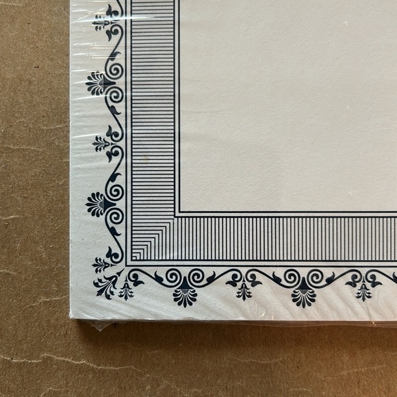 FREE designer paper with blue border 25 pgs for announcements, certificates - Picture 7 of 7